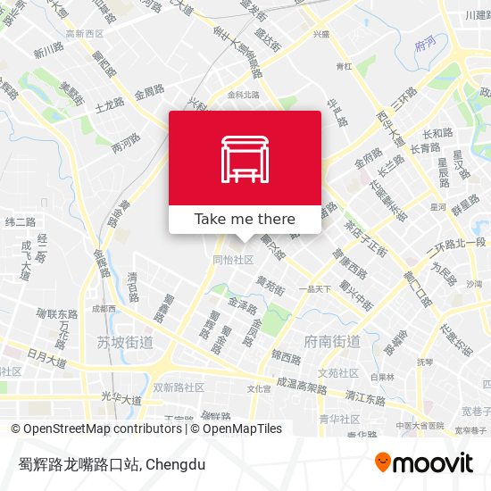 蜀辉路龙嘴路口站 map