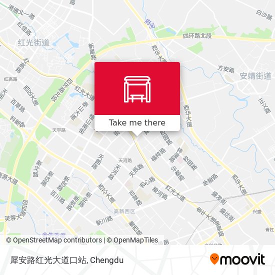 犀安路红光大道口站 map