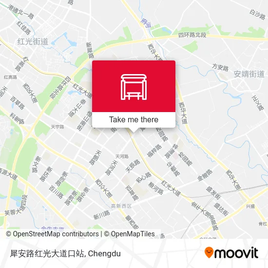 犀安路红光大道口站 map