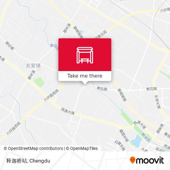 释迦桥站 map
