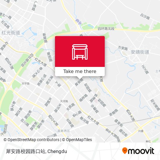 犀安路校园路口站 map