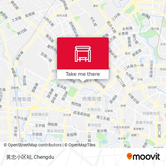 黄忠小区站 map
