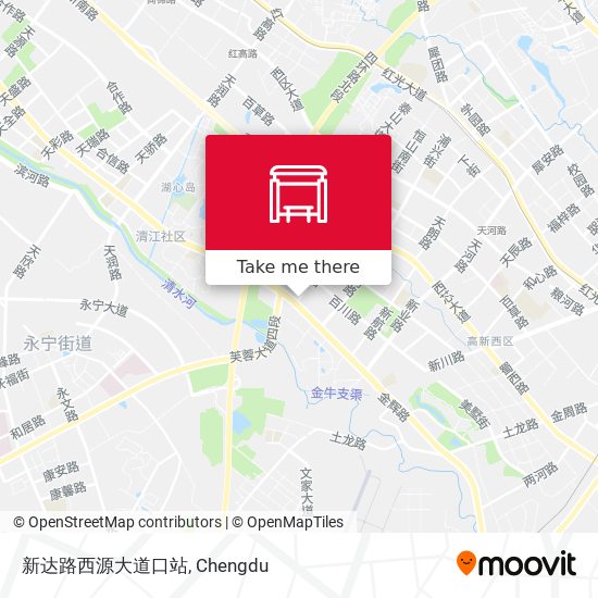 新达路西源大道口站 map
