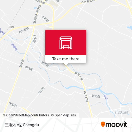 三堰村站 map