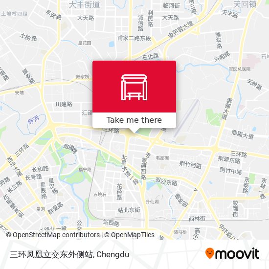 三环凤凰立交东外侧站 map