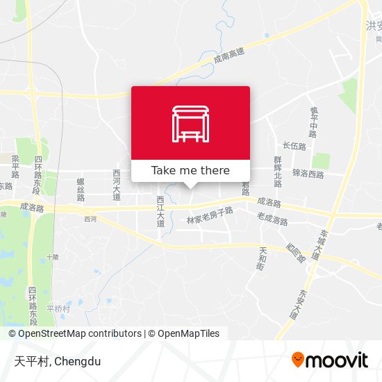 天平村 map