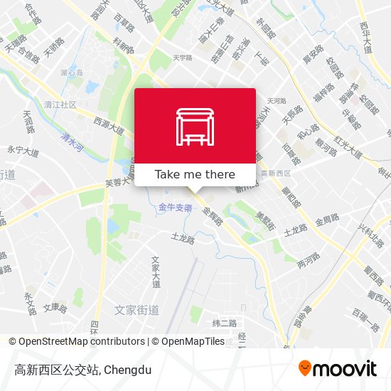 高新西区公交站 map