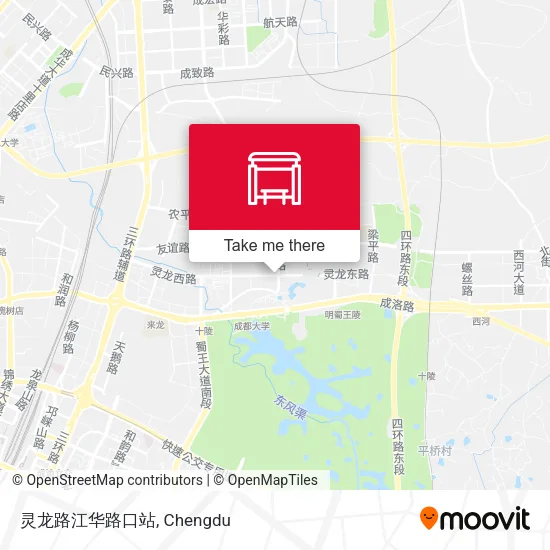 灵龙路江华路口站 map