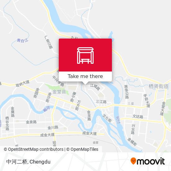 中河二桥 map