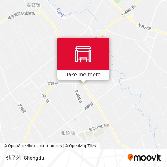 镇子站 map