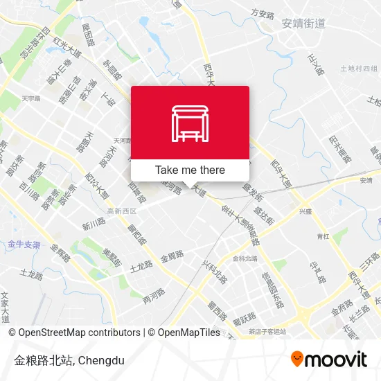 金粮路北站 map