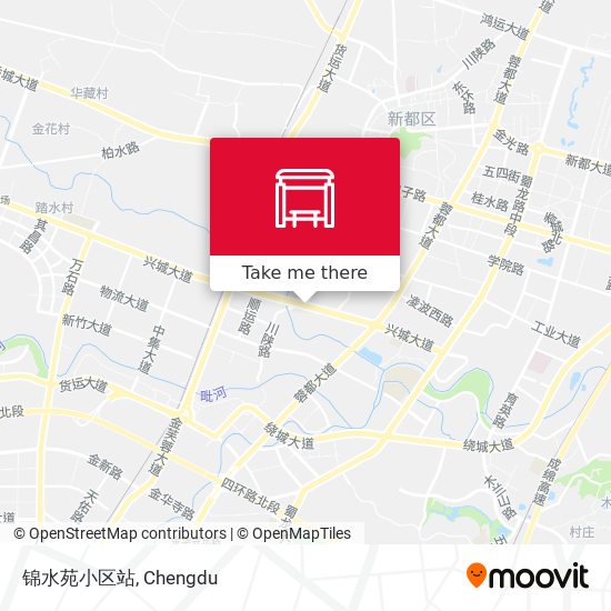 锦水苑小区站 map