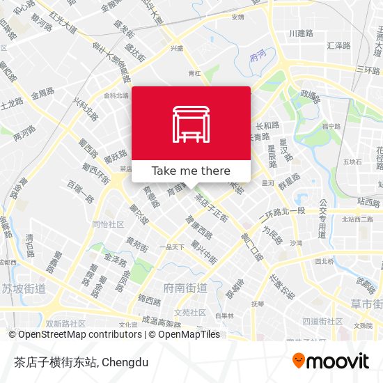 茶店子横街东站 map