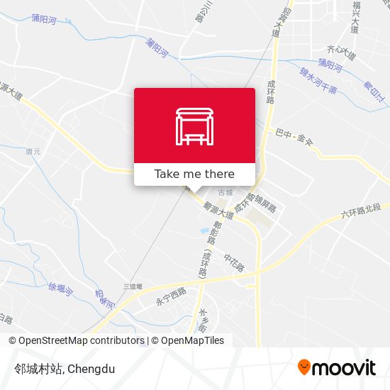 邻城村站 map