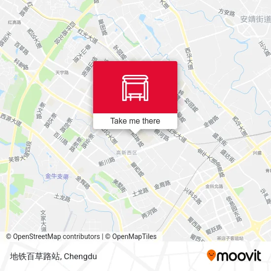 地铁百草路站 map