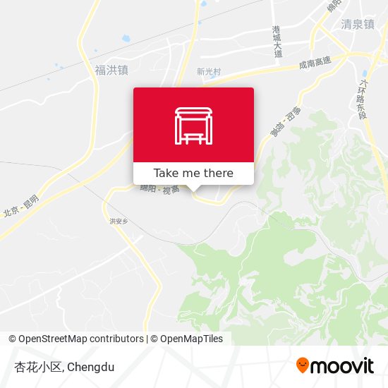 杏花小区 map
