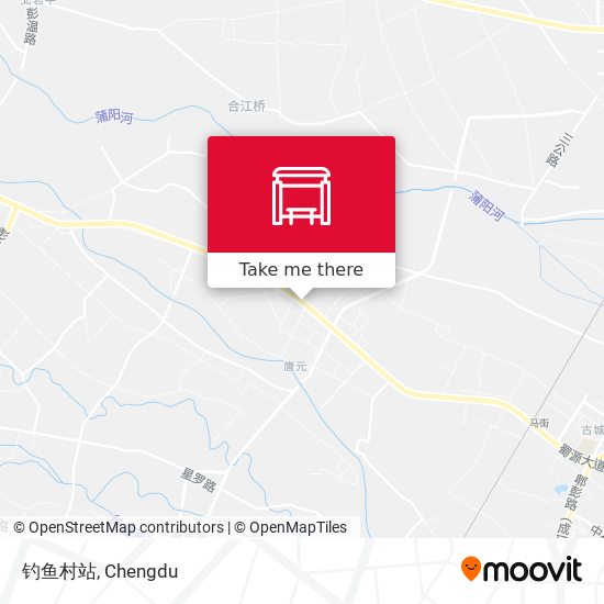 钓鱼村站 map