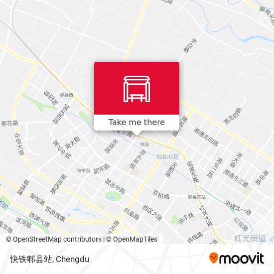 快铁郫县站 map