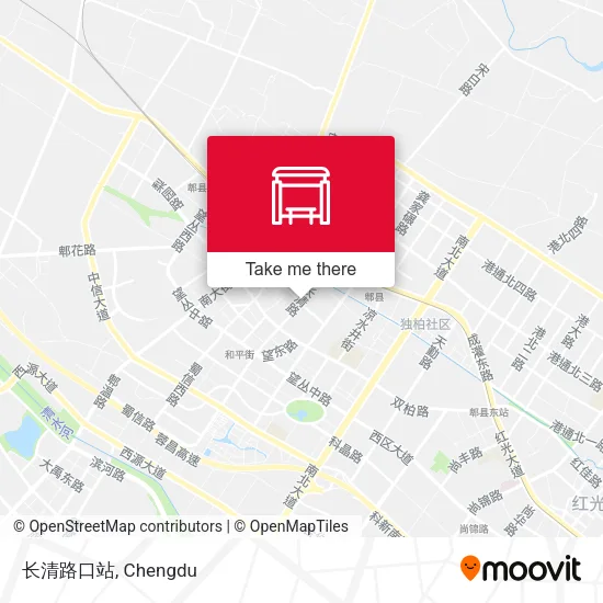 长清路口站 map