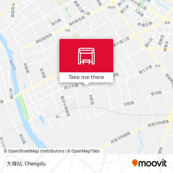 大堰站 map