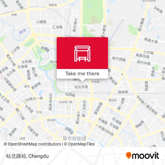 站北路站 map