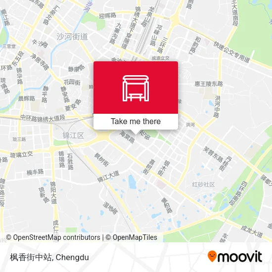 枫香街中站 map