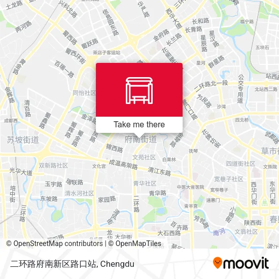 二环路府南新区路口站 map