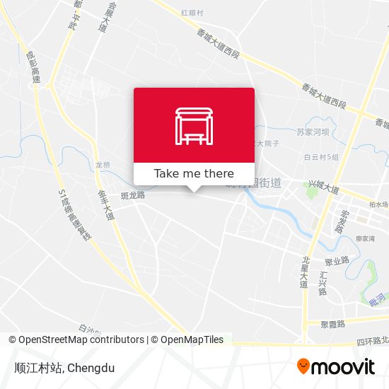 顺江村站 map