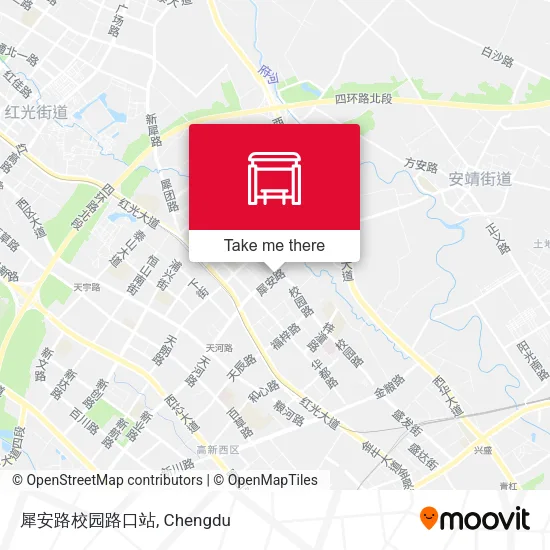 犀安路校园路口站 map