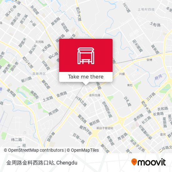 金周路金科西路口站 map