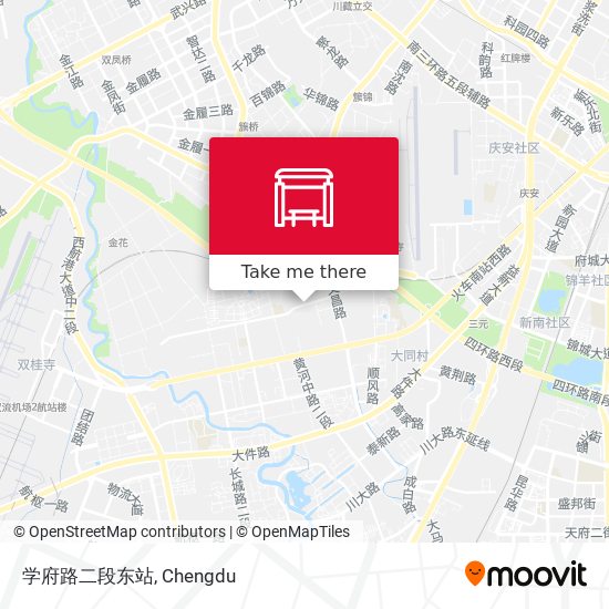 学府路二段东站 map