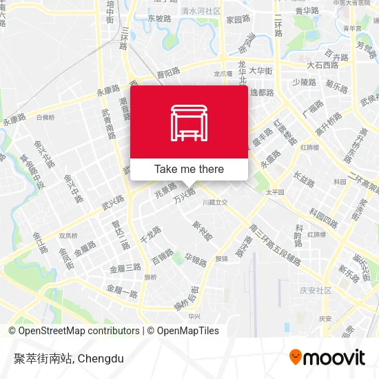 聚萃街南站 map