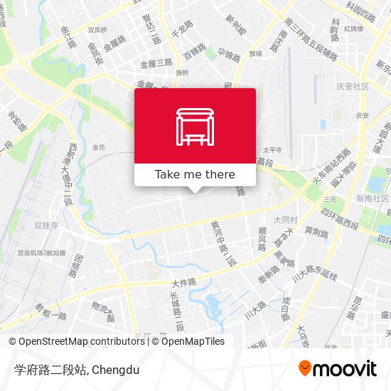 学府路二段站 map