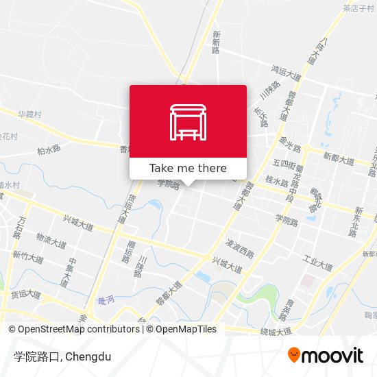 学院路口 map