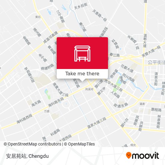 安居苑站 map