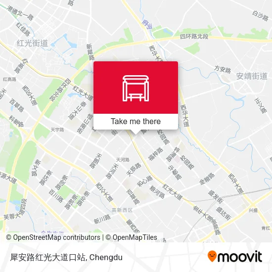 犀安路红光大道口站 map