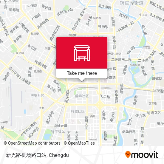 新光路机场路口站 map