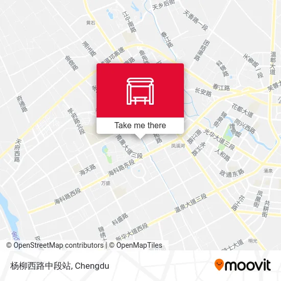 杨柳西路中段站 map