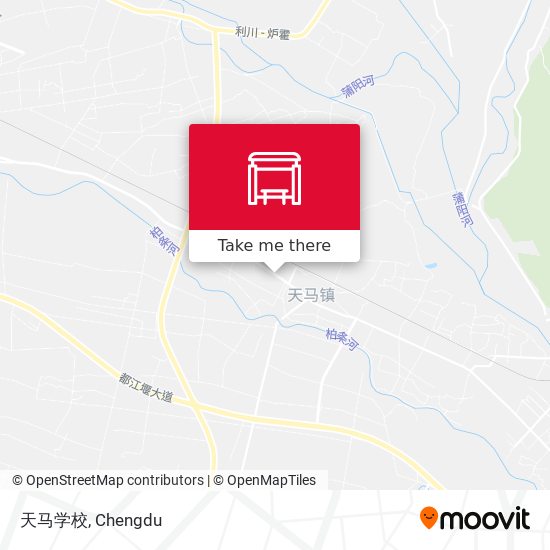 天马学校 map