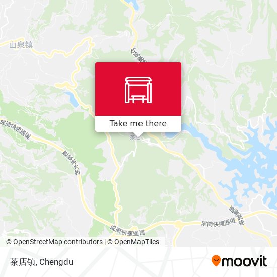 茶店镇 map