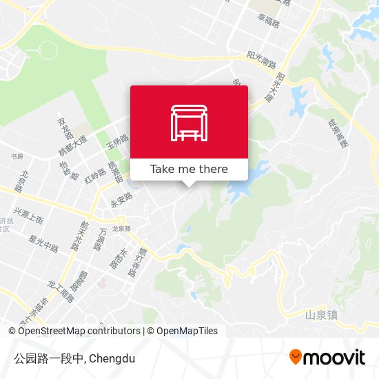 公园路一段中 map