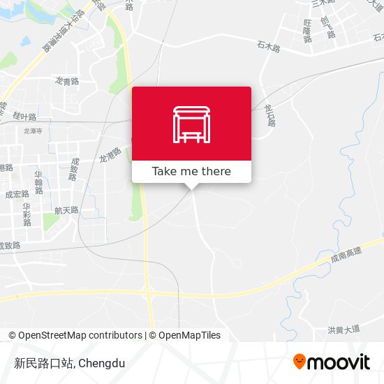 新民路口站 map