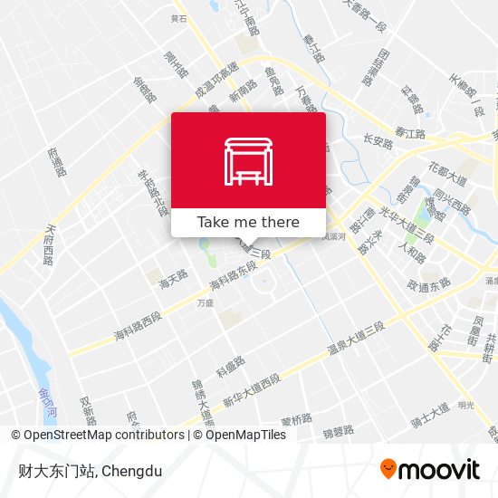 财大东门站 map