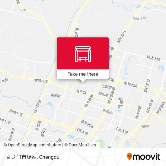 百龙门市场站 map