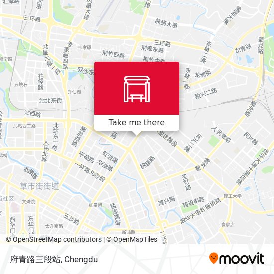 府青路三段站 map