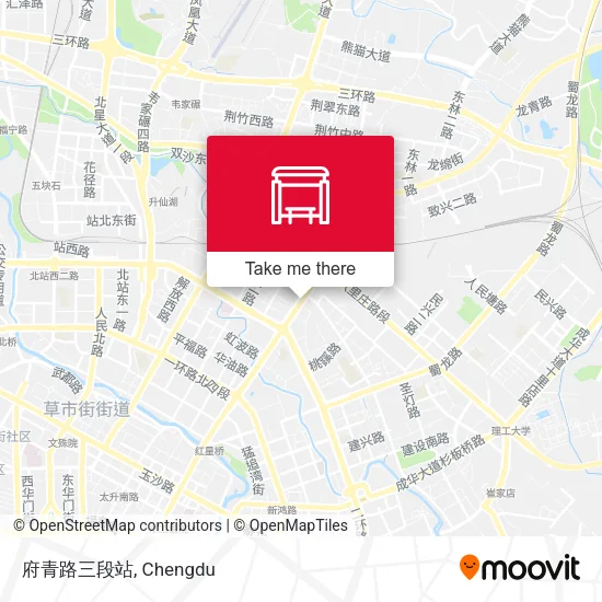 府青路三段站 map