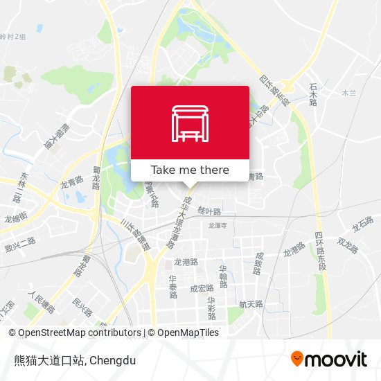 熊猫大道口站 map