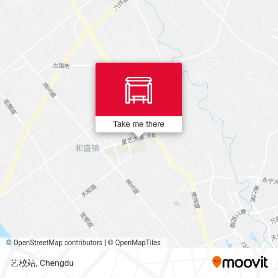 艺校站 map