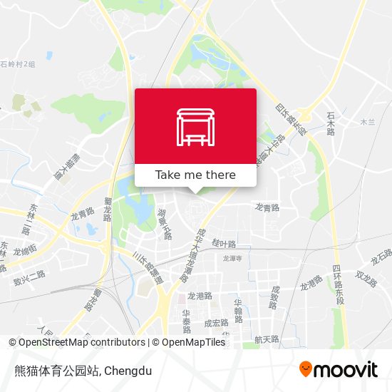 熊猫体育公园站 map