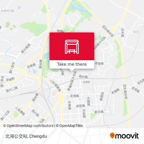 北湖公交站 map